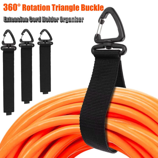10/5/1PCS Rotate Buckle Wire Manager Power Cord Management Nylon Heavy Cord Storage Straps for Cable Hoses Car Organizer Holder