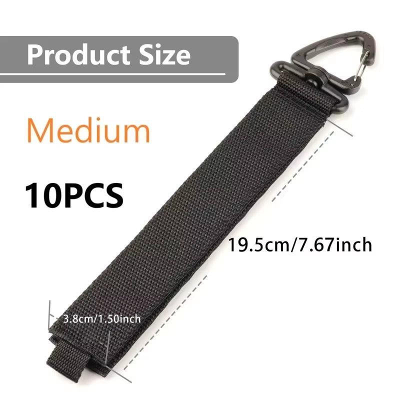 10/5/1PCS Rotate Buckle Wire Manager Power Cord Management Nylon Heavy Cord Storage Straps for Cable Hoses Car Organizer Holder
