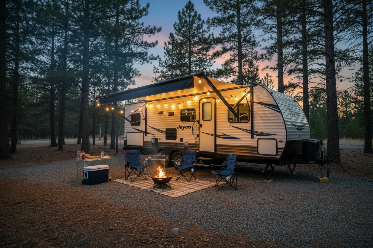 Jayco SLX 200MK campsite lifestyle